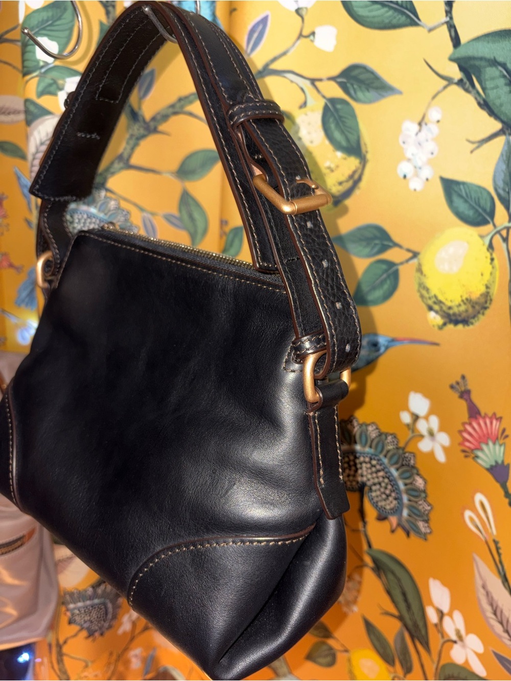 Dooney & Bourke Women's Black Florentine Hobo 26 Bag - Picture 3 of 8